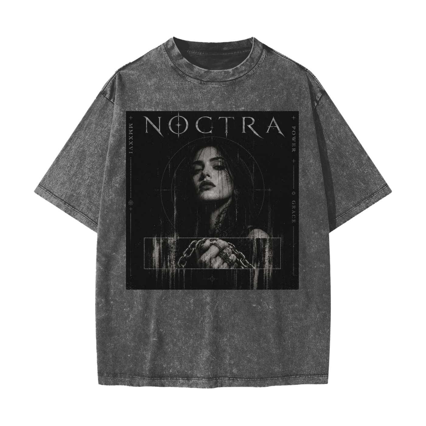 "Restraint" Oversized Washed Tee