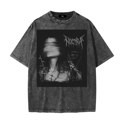 "Veil of Memory" Oversized Washed Tee