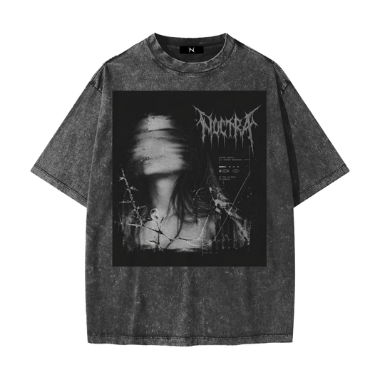 "Veil of Memory" Oversized Washed Tee