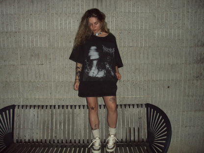 "Veil of Memory" Oversized Washed Tee