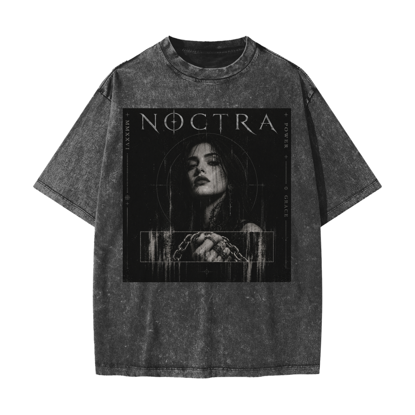 "Restraint" Oversized Washed Tee